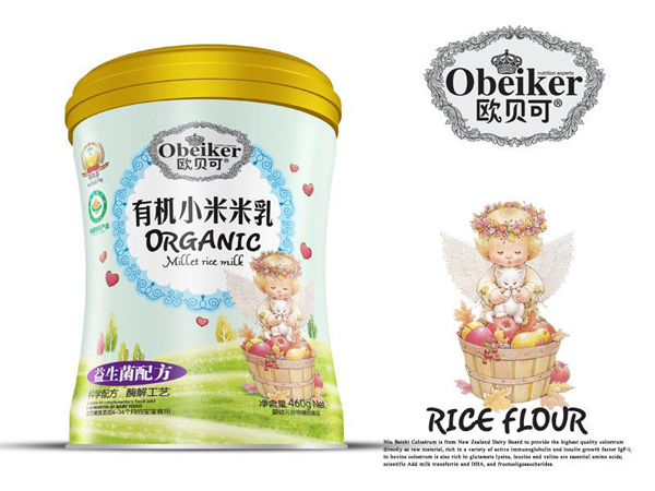 歐貝可有機小米米乳-益生菌配方桶裝