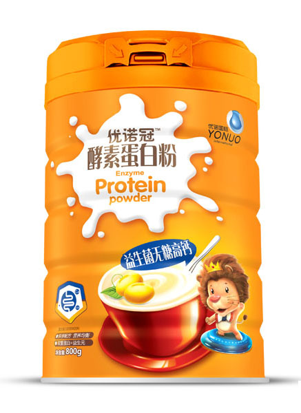 優(yōu)諾冠益生菌無糖高鈣酵素蛋白粉