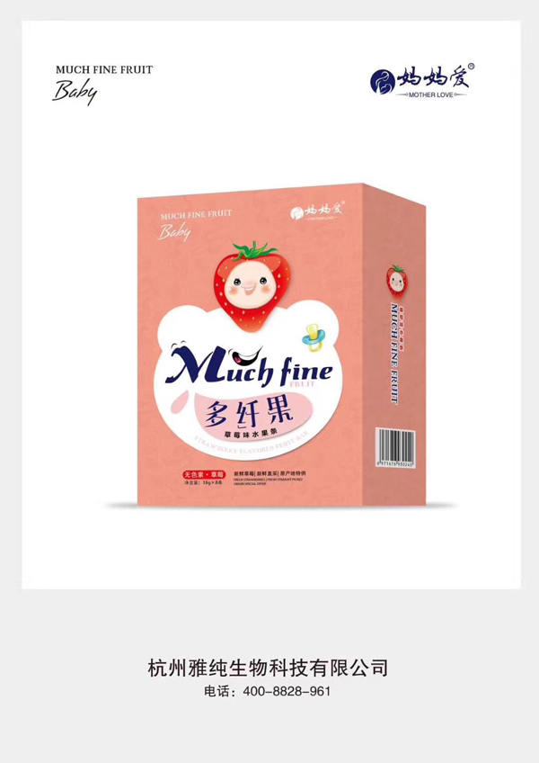 媽媽愛多纖果草莓味水果條