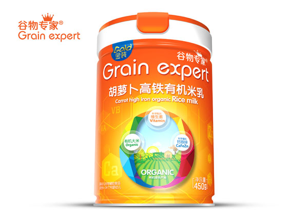 谷物專家胡蘿卜高鐵有機(jī)米乳