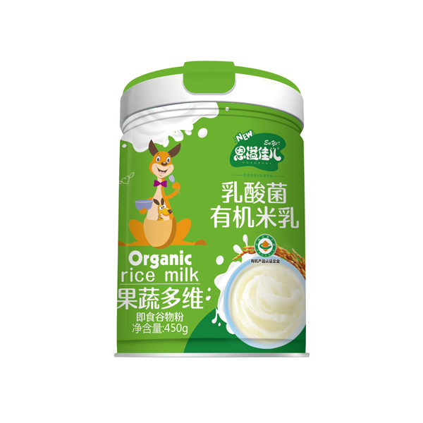 恩溢佳兒乳酸菌有機(jī)米乳 果蔬多維 聽裝