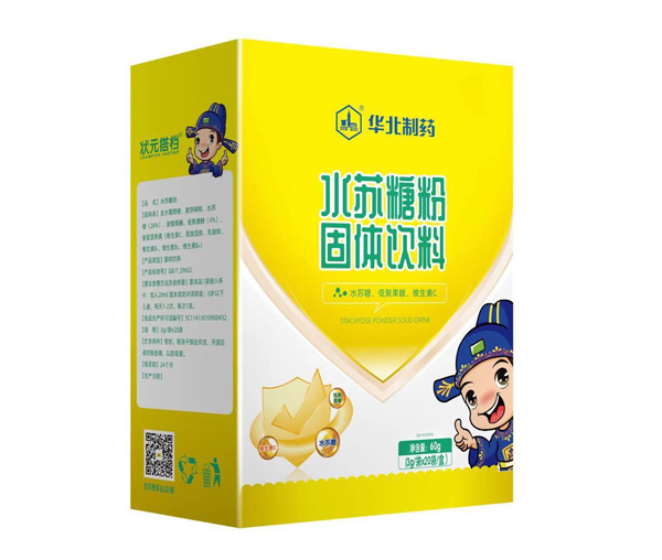 狀元搭檔水蘇糖粉固體飲料豎盒