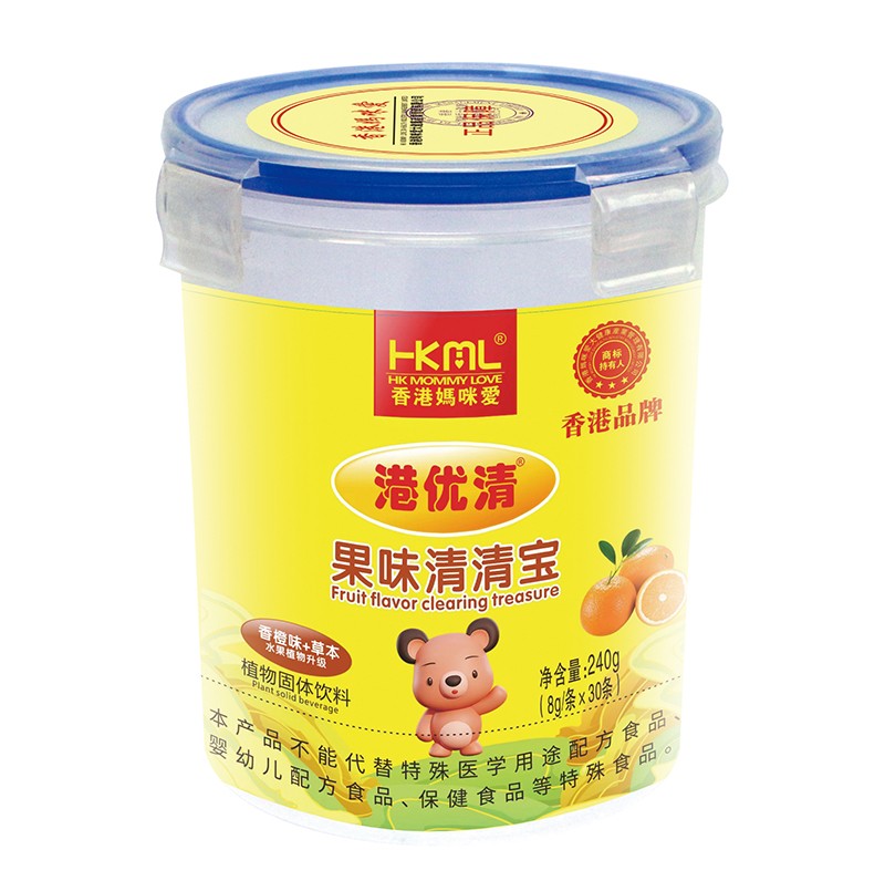 香港媽咪愛港優(yōu)清果味清清寶 香橙味+草本