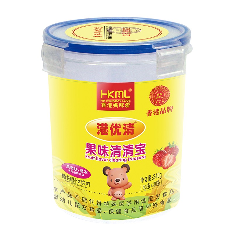 香港媽咪愛港優(yōu)清果味清清寶 草莓味+草本