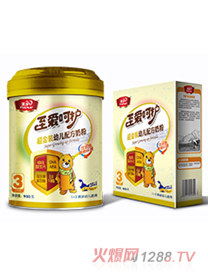 美廬至愛(ài)呵護(hù)超金裝幼兒配方奶粉