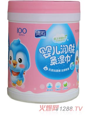 德佑潤膚一次性濕巾100抽