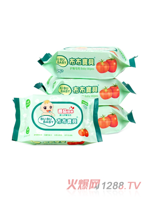布布寶貝嬰兒高級(jí)版護(hù)臀柔濕巾25抽4包