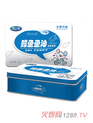 貝之籃鱈魚(yú)魚(yú)油凝膠糖果