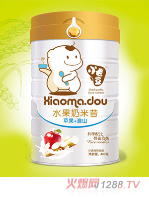 小毛豆蘋(píng)果+淮山水果奶米昔