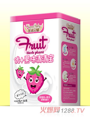 金諾貝嬰優(yōu)+果味清清寶草莓味
