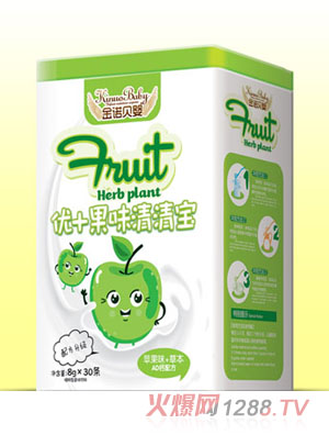 金諾貝嬰優(yōu)+果味清清寶蘋果味