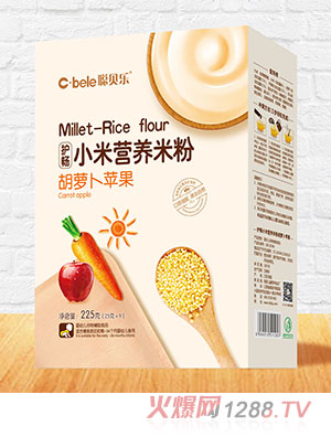 聰貝樂(lè)護(hù)暢小米營(yíng)養(yǎng)米粉盒裝 胡蘿卜蘋果