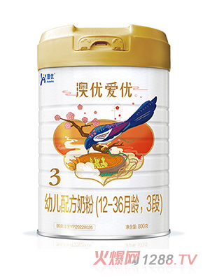 澳優(yōu)愛(ài)優(yōu)幼兒配方奶粉（12-36月齡，3段）