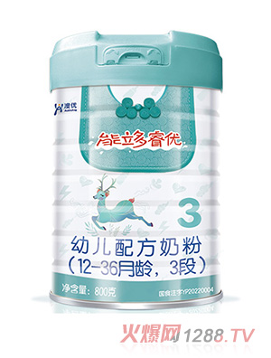 澳優(yōu)能立多睿優(yōu)幼兒配方奶粉（12-36月齡，3段）