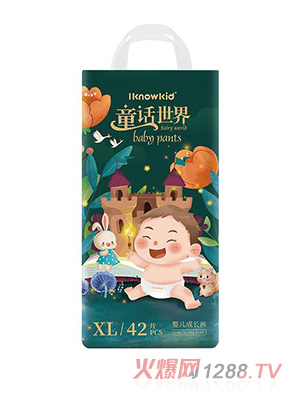 我懂寶寶童話世界成長褲XL