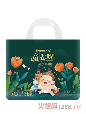 我懂寶寶童話世界成長褲XXXL