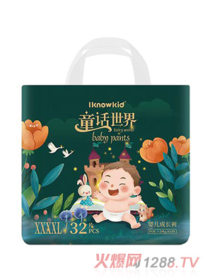 我懂寶寶童話世界成長褲XXXXL